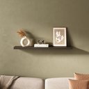 Ver imagem 1 de Prateleira Suspensa para Parede Suporte Invisível 90x17cm Tamburato Preto Artany