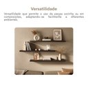 Ver mais imagens de Prateleira Suspensa para Parede Suporte Invisível 90x17cm Tamburato Preto Artany