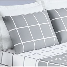 Jogo de Cama Com Lençol de Cima 200 fios Austin Casal 04 Peças - Cinza Bia Enxovais - 2