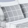 Jogo de Cama Com Lençol de Cima 200 fios Austin Casal 04 Peças - Cinza Bia Enxovais - 2