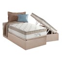Ver imagem 1 de Cama Box com Baú Bege e Colchão Solteiro King Best Anjos + Base Crc Suede Clean(88x188)