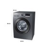 Lavadora de Roupas Samsung 11kg Inox com 11 Programas de Lavagem Ww11j4473px Inox 110v - 5