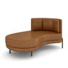 Sofá Chaise Lado Esquerdo Downey Sala de Estar Pu Whisky G15 - Gran Belo - 2