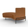 Sofá Chaise Lado Esquerdo Downey Sala de Estar Pu Whisky G15 - Gran Belo - 7