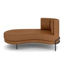 Ver imagem 6 de Sofá Chaise Lado Esquerdo Downey Sala de Estar Pu Whisky G15 - Gran Belo