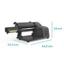 Ver imagem 2 de Cilindro Laminador de Massas Elétrico 28cm Carenagem Abs Nero Preto 220v - Anodilar