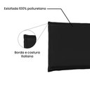 Ver imagem 3 de Painel de Cama 160cm Luna Suede Preto - Lucadi Home