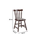 Ver imagem 3 de Mesa de Jantar 102ea com 06 Cadeiras 155ea Castanho Acetinado Piratini