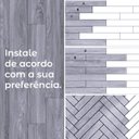 Ver imagem 5 de Piso Vinílico Auto Adesivo Régua Madeira Manta Caixa 5m² Brinovar