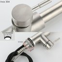 Ver imagem 4 de Torneira Cozinha Monocomando Gourmet Inox 304 Escovado