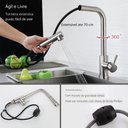 Ver imagem 2 de Torneira Cozinha Monocomando Gourmet Inox 304 Escovado