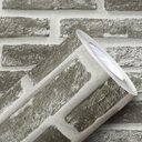 Ver imagem 2 de Papel Adesivo Tijolinho Cinza Escuro 3d Texturizado Vinil Lavável Autocolante para Decoração