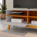 Ver imagem 5 de Rack Bancada para Tv 55 Pol 136cm Paládio Off/naturalle - Bechara