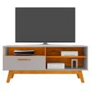 Ver imagem 1 de Rack Bancada para Tv 55 Pol 136cm Paládio Off/naturalle - Bechara