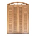 Ver imagem 6 de Porta Balcão de Correr de Madeira Cedro Arana Veneziana em Arco Bat.14 Cm- 2.35 (a) X 1.30 (l)
