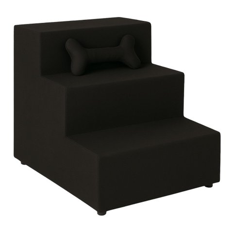 Escadinha para Pet Escada Filhotinhos Subir no Sofá e Cama Preto