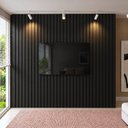 Ver imagem 1 de Painel para TV até 115 Polegadas Ripado MDF 270CMX300CM Preto
