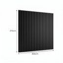 Ver imagem 3 de Painel para TV até 115 Polegadas Ripado MDF 270CMX300CM Preto