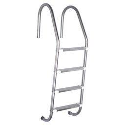 Escada Para Piscina 4 Degraus Em Aço Inox - 1