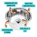 Ver imagem 3 de P/ Clínicas Médicas Odontológicas Estéticas  - Cuba Aço 304 30x15
