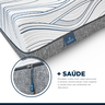 Colchão King Sebian Mattress Molas Ensacadas Visco Elástico 193x203 Megalastic Embalagem a Vácuo Memórias Sebian - 5