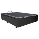 Ver imagem 2 de Base Box Baú para Cama Viúva 128x188cm Liz S05 Sintético Preto - Mpozenato