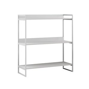 Buffet Aparador Industrial 3 Prateleiras Córdoba 95cm Branco
