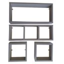 Ver imagem 1 de Nicho Organizador Prateleira Mdf para Decoração Kit 04 Peças - Cinza Tx