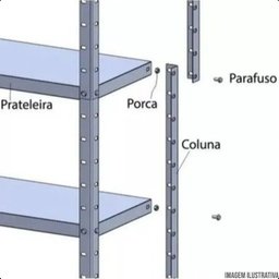 Estante de Aço 194x92x30 6 Prateleiras até 30kg Chapa 26 - 3