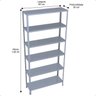 Estante de Aço 194x92x30 6 Prateleiras até 30kg Chapa 26 - 5