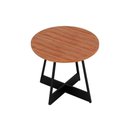 Ver imagem 4 de Conjunto: Mesa de Cozinha Átria 1594 Aço C/ Tampo Madeirado 100cm e 4 Cadeiras Lou Preto/nogal -
