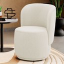 Ver imagem 2 de Poltrona Orgânica Decorativa Living Molly Bouclê Bege - Desk Design