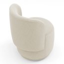 Ver imagem 5 de Poltrona Orgânica Decorativa Living Molly Bouclê Bege - Desk Design