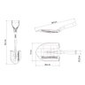 Pá de Bico Pequena em Aço com Empunhadura Plástica Reta com Cabo 45 Cm - Tramontina 77498404 - 2