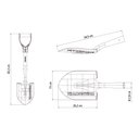 Ver imagem 2 de Pá de Bico Pequena em Aço com Empunhadura Plástica Reta com Cabo 45 Cm - Tramontina 77498404