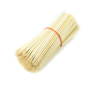 Espetos de Bambu para Churrasco: 25cm X 4mm C/1000 Nc Caieiras Importado