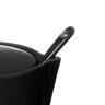 Açucareiro Porcelana com Tampa Colher 300ml Preto Hauskraft - 5