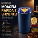 Ver imagem 4 de Triturador Elétrico Multifuncional Moedor Café Grãos Temperos Alimentos Lâmina Inox Portátil Bivolt