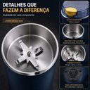 Ver imagem 5 de Triturador Elétrico Multifuncional Moedor Café Grãos Temperos Alimentos Lâmina Inox Portátil Bivolt