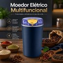 Ver imagem 7 de Triturador Elétrico Multifuncional Moedor Café Grãos Temperos Alimentos Lâmina Inox Portátil Bivolt