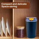Ver imagem 6 de Triturador Elétrico Multifuncional Moedor Café Grãos Temperos Alimentos Lâmina Inox Portátil Bivolt