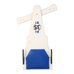 Carrinho de Rolimã F1 Branco 35 em MDF - 4