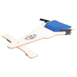 Carrinho de Rolimã F1 Branco 35 em MDF - 2