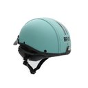 Ver imagem 3 de Capacete Coquinho Scooter Moto Elétrica Bike Couro Turquesa