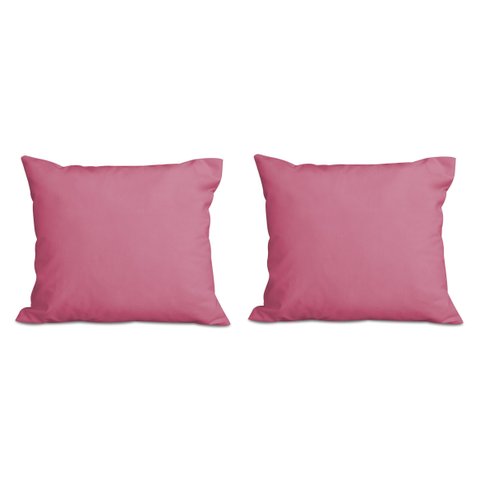 Kit 2 Almofadas Decorativa Quadrado 45x45 Cm Cm Sala Quarto Sofá Suede Rosa Eli Móveis