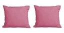 Ver imagem 1 de Kit 2 Almofadas Decorativa Quadrado 45x45 Cm Cm Sala Quarto Sofá Suede Rosa Eli Móveis