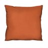 Capa de Almofada Decorativa Lisa Laranja 100% Algodão para Sofá - 45x4cm - 1