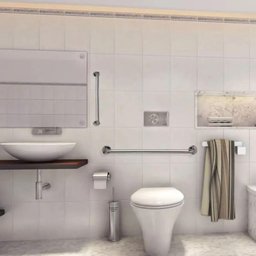 Barra Alça Apoio Kit 5 Uni Aço Inox Idoso Gestante Pcd Cadeirante Deficientes Suporte Anti Queda - 5