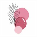 Ver imagem 2 de Adesivo Floral Boho Rosa Estilo Nórdico 55x80 Minimalista Mod.02
