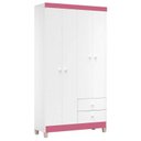 Ver imagem 4 de Cômoda Gaveteiro e Guarda Roupa 4 Portas Ternura Baby Branco Flex – Incorplac